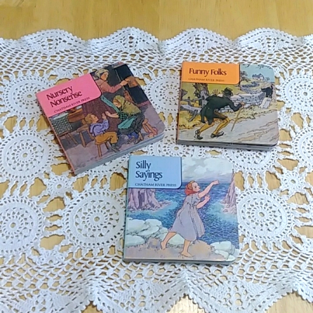 Vintage Mini Board Books for children, bundle of 3
